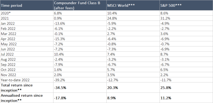 Compounder Fund Performance & Portfolio - Compounder Fund